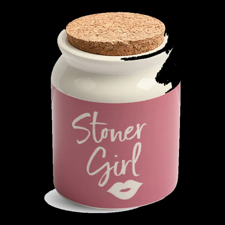 Vape Accessories Ceramic Stash Jar - Stoner Girl
