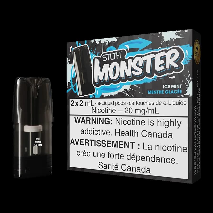Vape Accessories STLTH Monster E-Liquid Pod Pack - Ice Mint