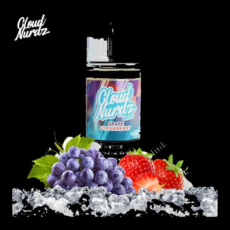 E-Liquids Cloud Nurdz - ICED - Grape Strawberry ICED 100ml