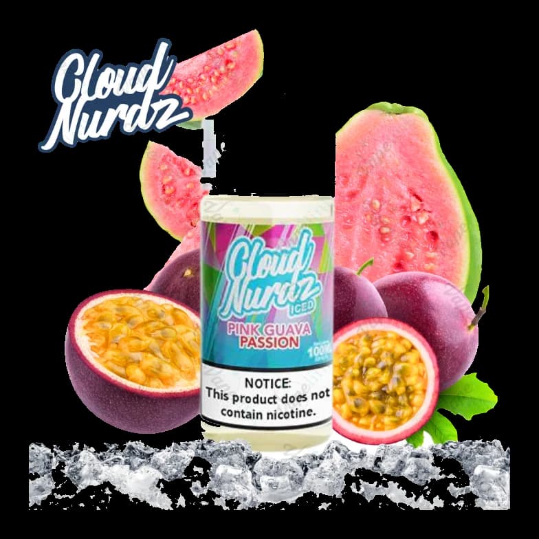 E-Liquids Cloud Nurdz - ICED - Pink Guava Passion ICED 100ml