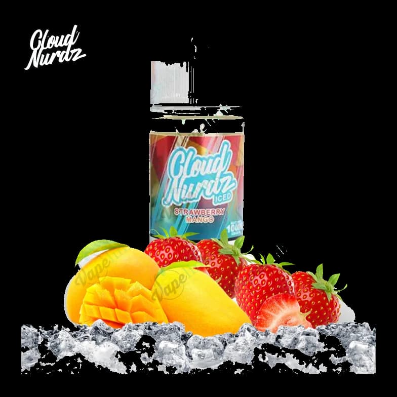 E-Liquids Cloud Nurdz - ICED - Strawberry Mango ICED 100ml