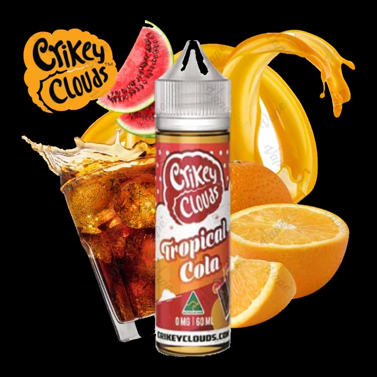 E-Liquids Crikey Clouds - Cola Range - Tropical Cola 60ml
