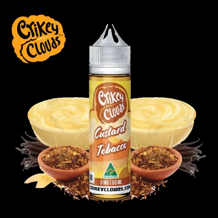 E-Liquids Crikey Clouds - Tobacco Range - Custard Tobacco 60ml