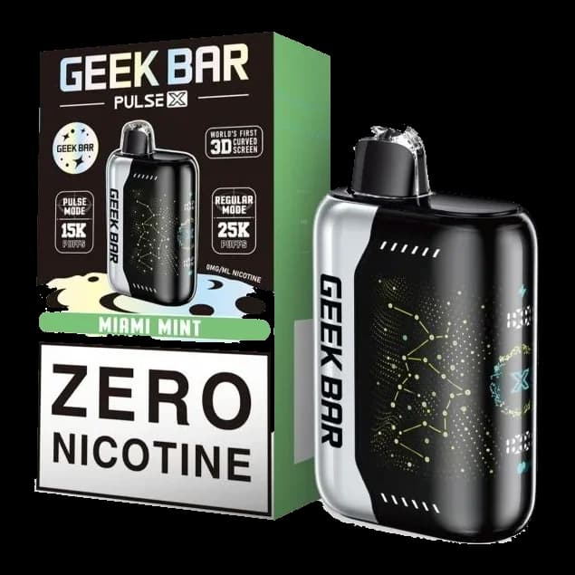 Geek Bar Miami Mint (Zero Nicotine) Geek Bar Pulse X 25000