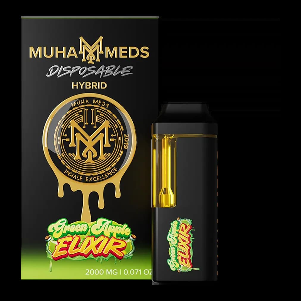 Muha Meds GREEN APPLE ELIXIR Muha Meds Disposable