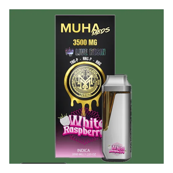 Muha Meds Muha Meds White Raspberry 3500 mg Disposable - Indica