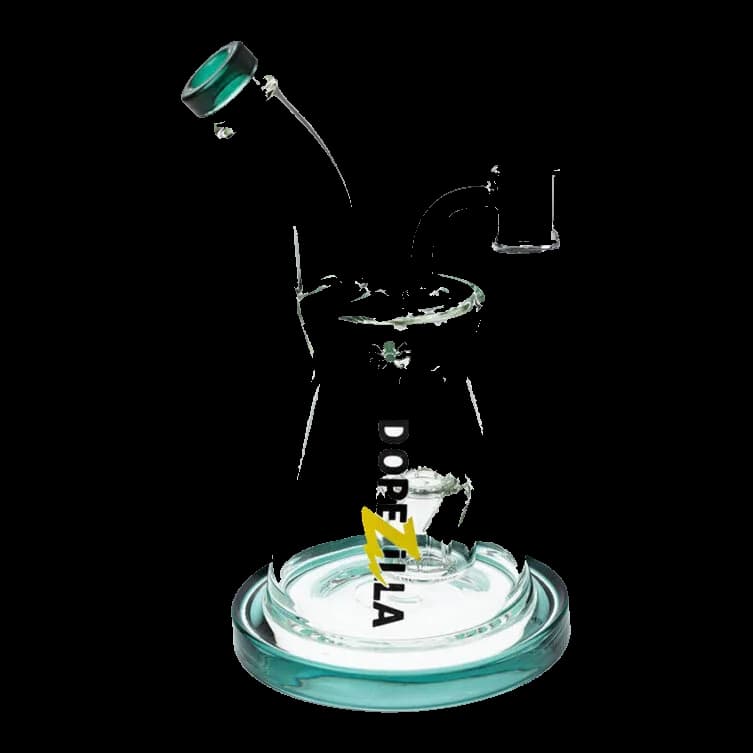 Glass Bongs 8″ Dopezilla Kraken Dab Rig - Teal