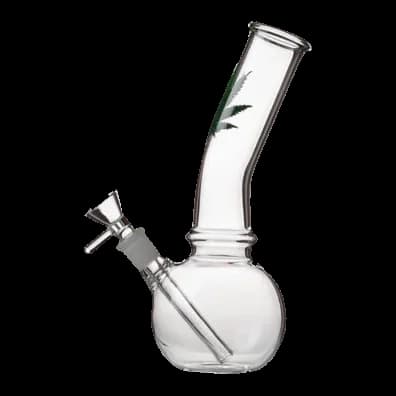 Glass Bongs 8″ Glass Bong with Leaf